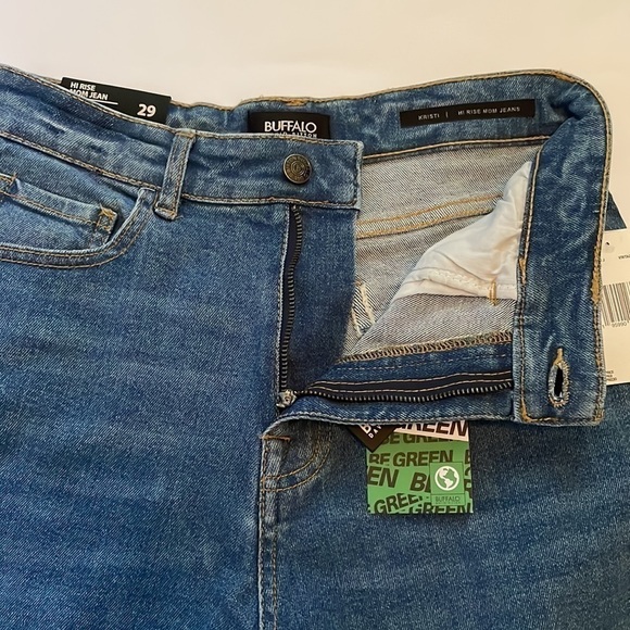 Buffalo David Bitton Kristy High Rise Distressed Mom Jeans - Picture 5 of 12